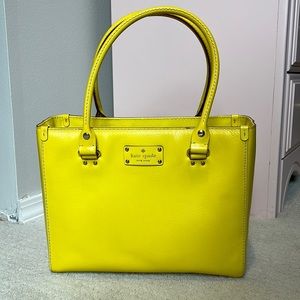 Yellow Kate Spade New York satchel purse